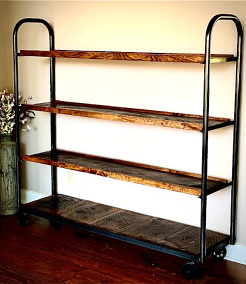 Vintage Cart With Shelves