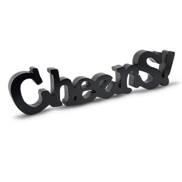 Cheers! Wood Cut-out Sign