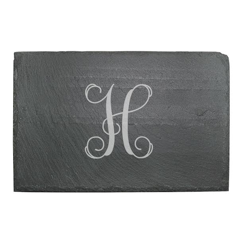 Monogrammed Slate Cheese Board