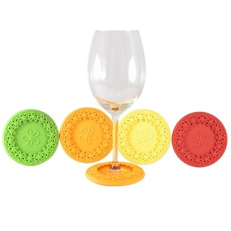 Sunrise Drink Coasters and Wine Charms