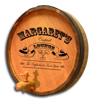 Cocktail Lounge Quarter Barrel Sign