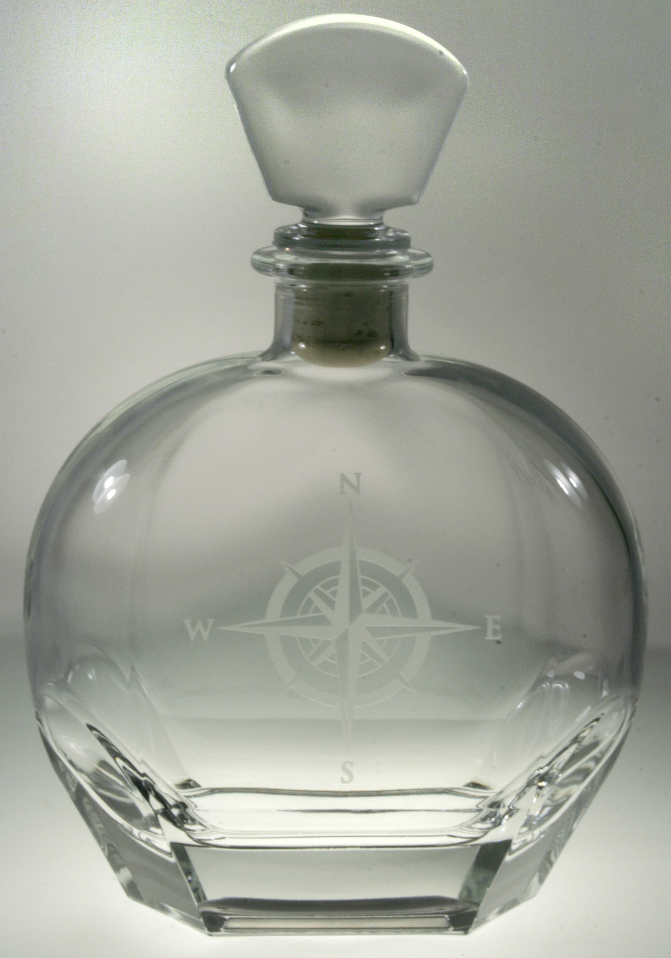 Compass Rose Whiskey Decanter