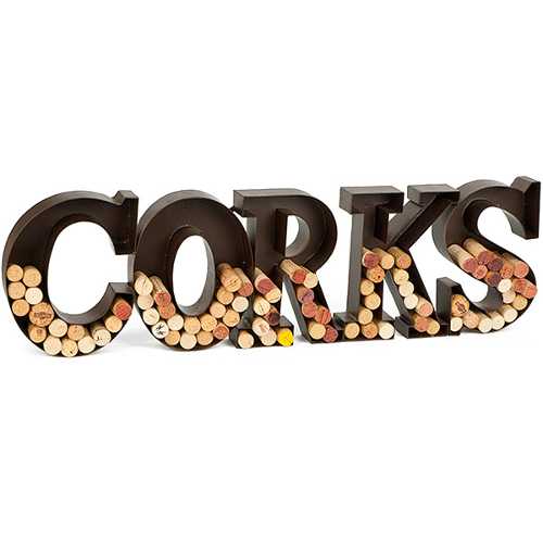Large Corks Sign Cork Holder Wall Decor