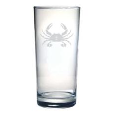 Crab Etched Hi-Ball Glass Set