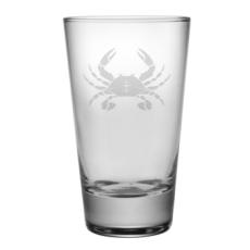 Crab Etched Hi-Ball Glass Set