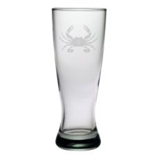 Crab Etched Grand Pilsner Glass Set