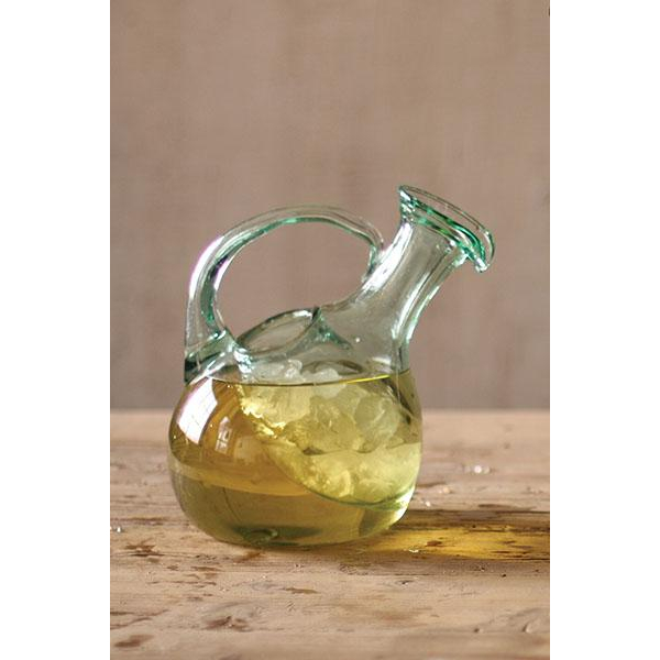 Tilted Wine Decanter with Ice Pocket