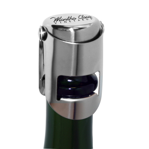Custom Chrome Champagne Stoppers with Logo (108 Pieces)