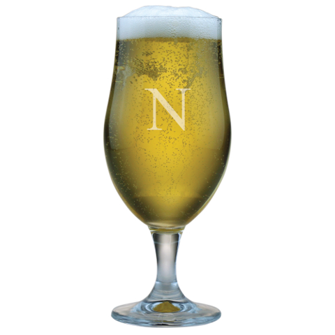 Customized Single Letter Beer Chalices (set of 4)
