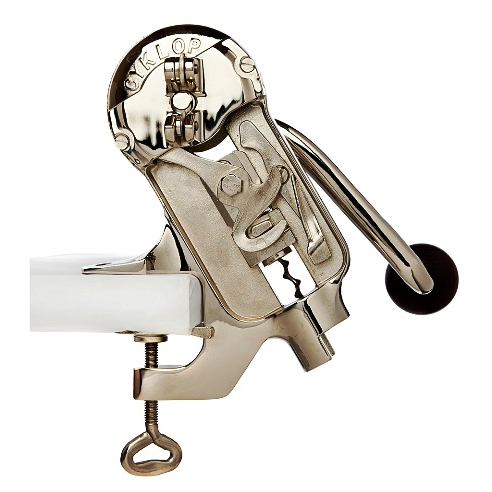 Cyklop Wine Opener Uncorking Machine, Nickel Plated