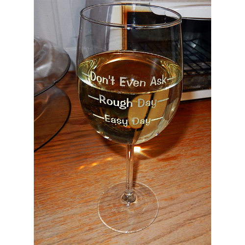 Don't Even Ask Novelty Wine Glasses (set of 2)