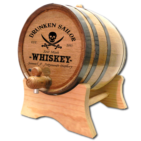 Drunken Sailor Personalized Make Your Own Spirits Oak Aging Barrel