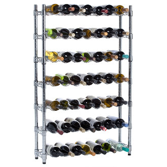 Epicurean 7 Row Wine Storage System Floor Wine Rack