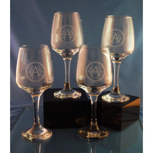 Personalized Esprit Crystal Wine Glasses (set of 4)