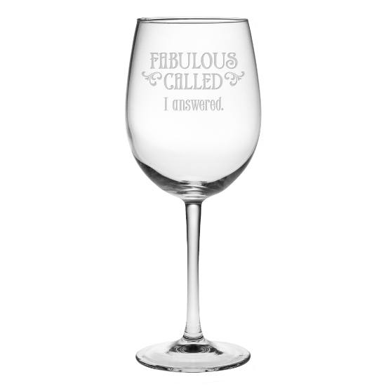 Fabulous Called Stemmed Wine Glasses (set of 4)
