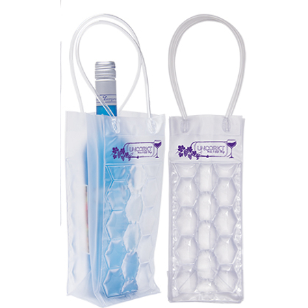 Corporate Logo Freezable Wine Cooling Tote - Clear (set of 50)