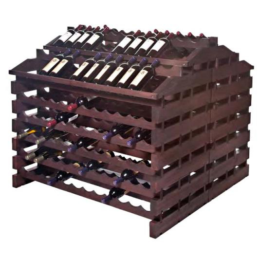 312 Bottle Wooden Modular Wine Storage System - Stained