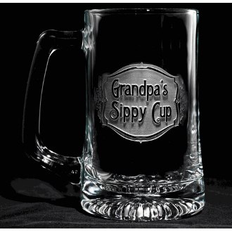 Engraved Grandpa's Sippy Cup Beer Mug
