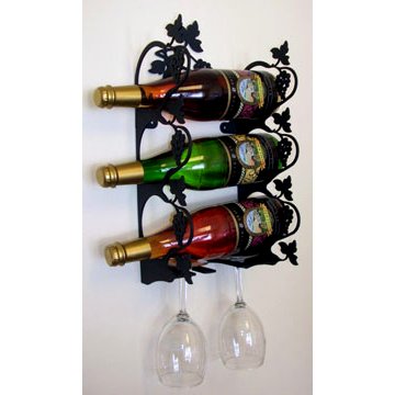 Grapevine Wine Rack - Wrought Iron
