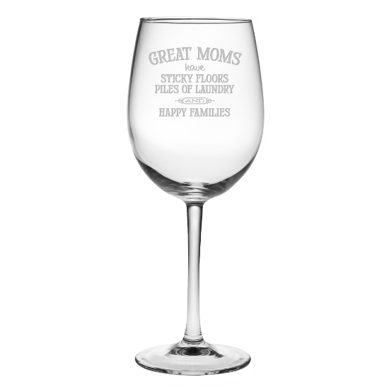 Great Moms Stemmed Wine Glasses (set of 4)