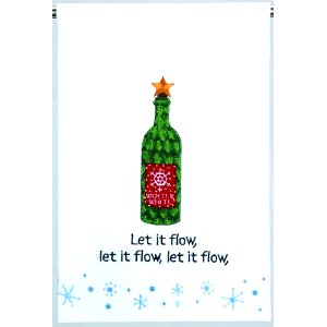 Let it Flow Holiday Towel