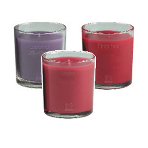 Bouquet Rouge Red Wine Candles (set of 3)