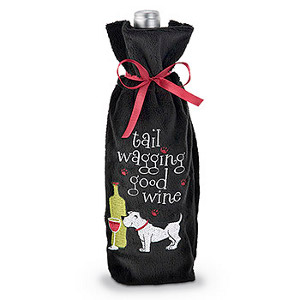 Tail Wagging... Dog Lover Wine Bottle Bag