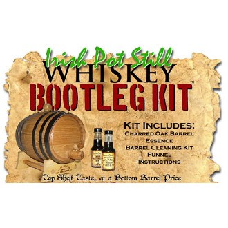 Irish Pot Still Whiskey Making Kit, Oak Barrel