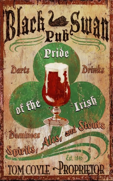 Personalized Pride of the Irish Pub Sign