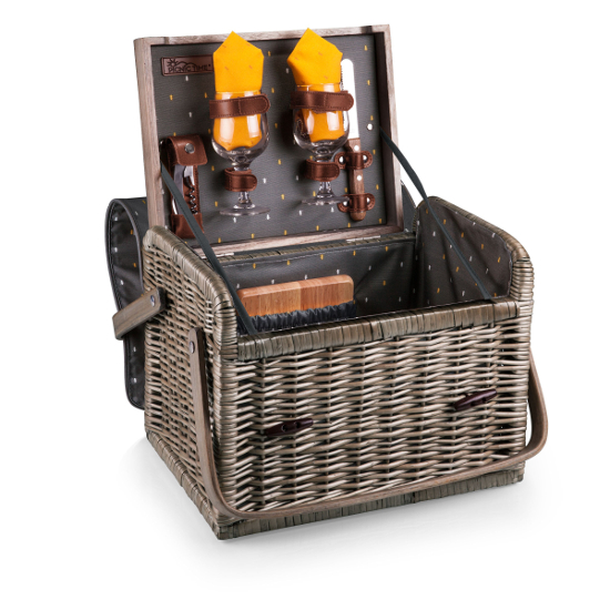 Kabrio Wine and Cheese Basket for Two
