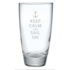 Keep Calm And Sail On, Cooler Glasses S/4