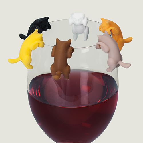 Kitty Wine Glass Markers