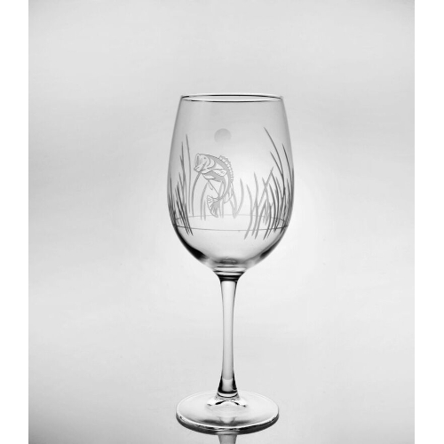 Lake Fish Large Stemmed Wine Glasses (set of 4)