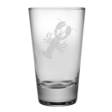 Lobster Etched Hi-Ball Glass Set