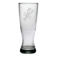 Lobster Etched Grand Pilsner Glass Set