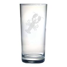 Lobster Etched Hi-Ball Glass Set
