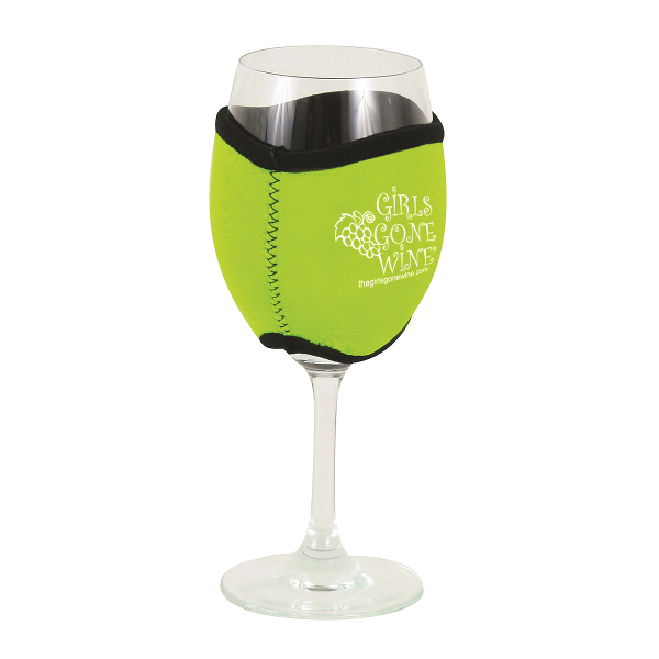 Neoprene Insulating Wine Glass Hug with Company Logo (set of 36)