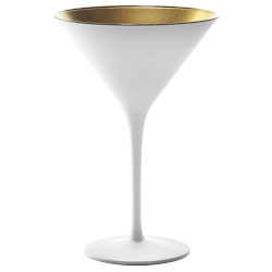 Blanc Martini Glass Gold Interior Set of 6