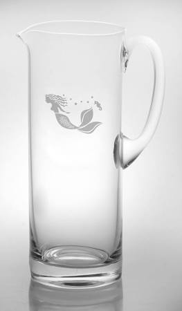 Rolf Glass Mermaid Pitcher