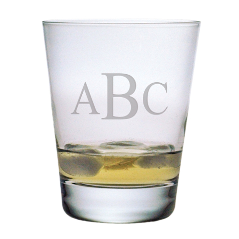 Monogrammed DOF Cocktail Glasses (set of 4)