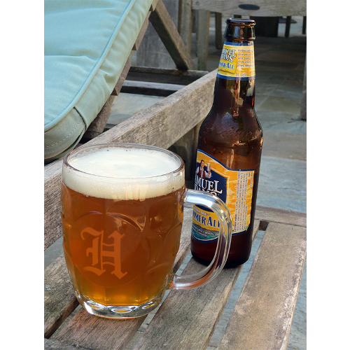 Monogrammed Monarch Crystal Beer Tankard
