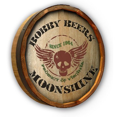 Personalized Quarter Barrel Skull Decor
