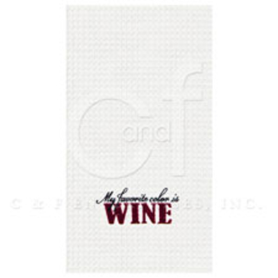My Favorite Color Is Wine Kitchen Towel