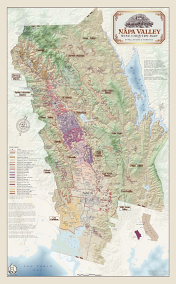 Napa Valley Wine Country Map