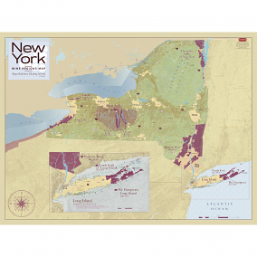 New York Wine Regions Map – Appellations & Long Island Inset