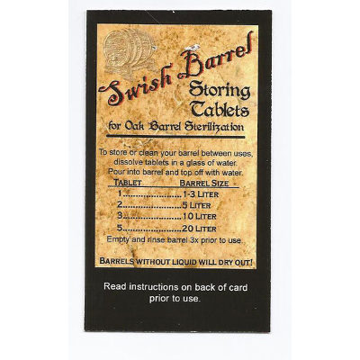 Oak Barrel Storing Tablets (25 Pack)