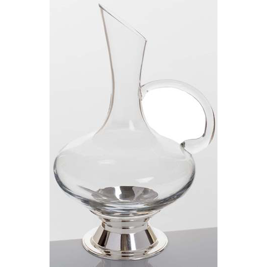 Virtual Orbital Wine Decanter with Silver Plated Base
