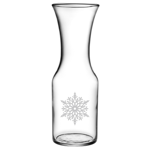 Paper Snowflakes Wine Carafe