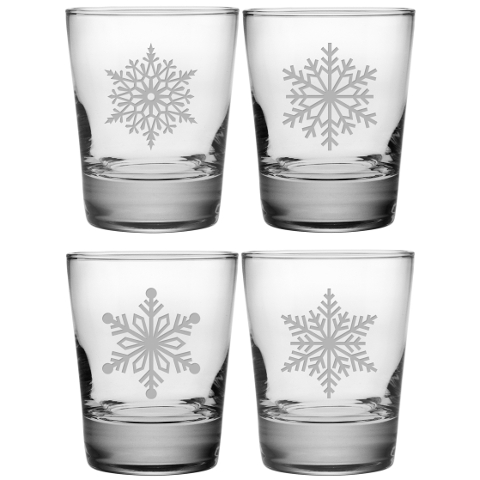 Paper Snowflakes DOF Glasses (set of 4)