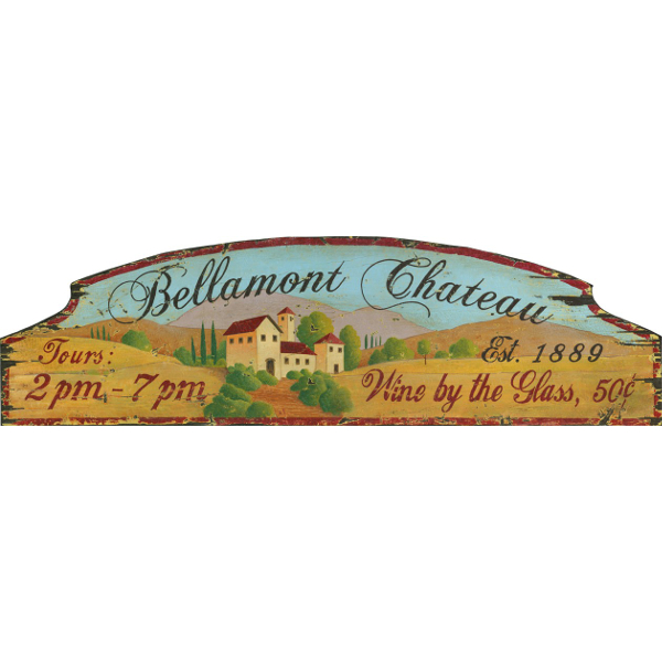 Your Name Chateau Personalized Wine Sign